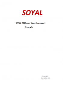 SOYAL 701Server Json Command Example(圖)