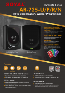 RFID Card Reader / Writer / Programmer Catalogue (725UNPR)(圖)
