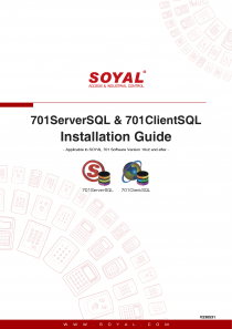 701ServerSQL & 701ClientSQL Installation Guide(圖)